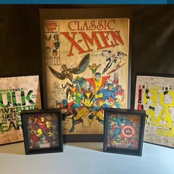 Marvel - "Iron Man" and "Captain America" Framed Wall Art - Picture 8 of 9